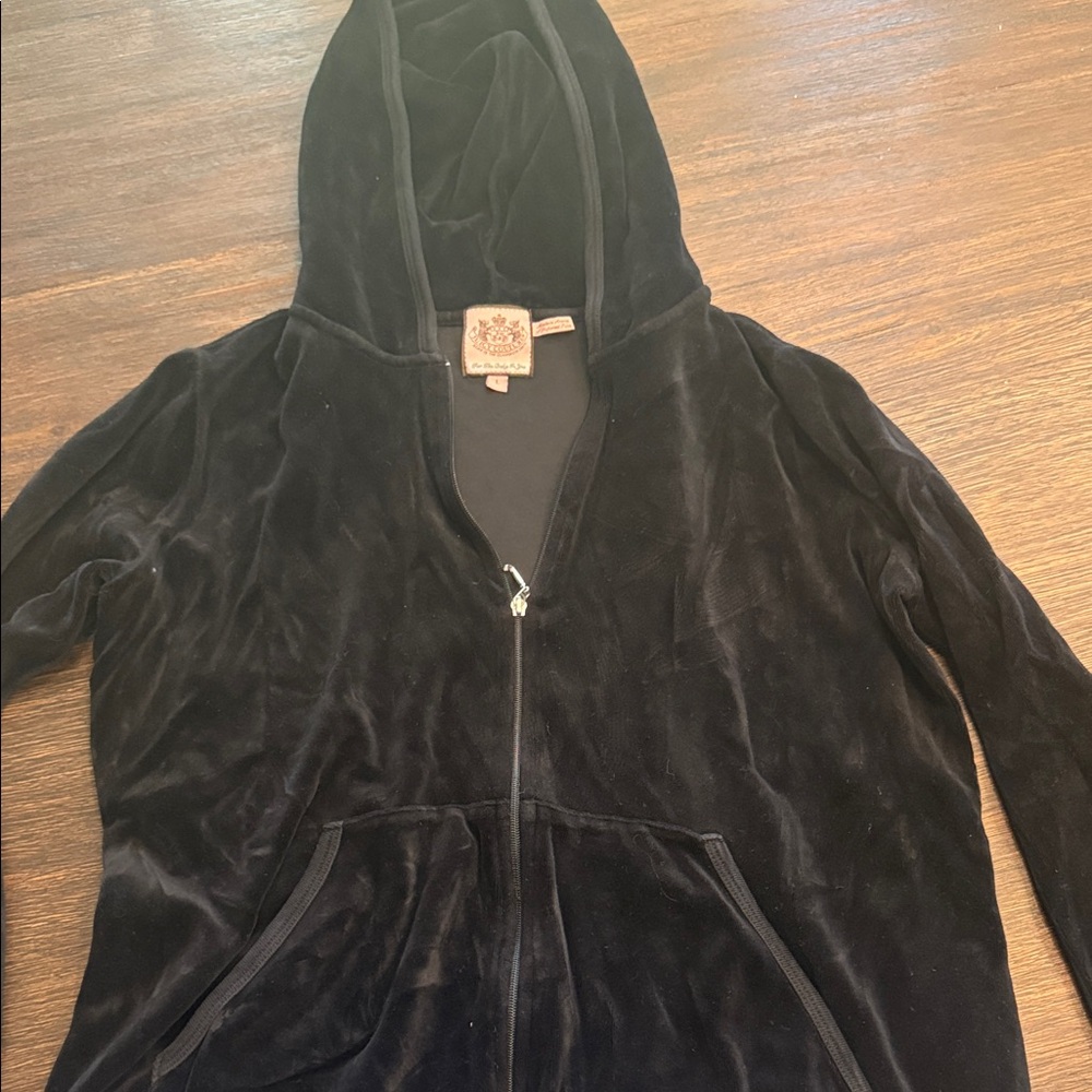 Juicy Couture Black Velour Jacket